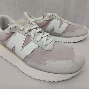 New Balance Women's 237 Casual Running Shoes White Pink Sz 10